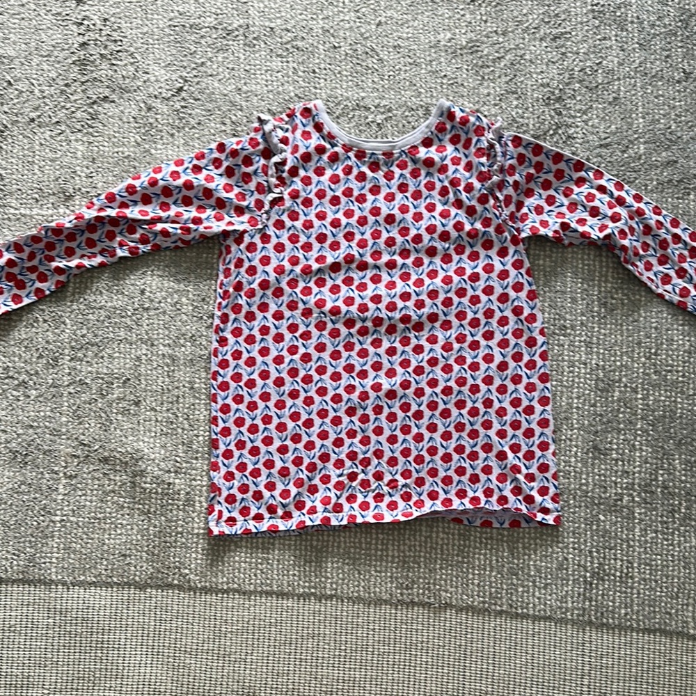 Tea Collection Red and Blue Floral Dress